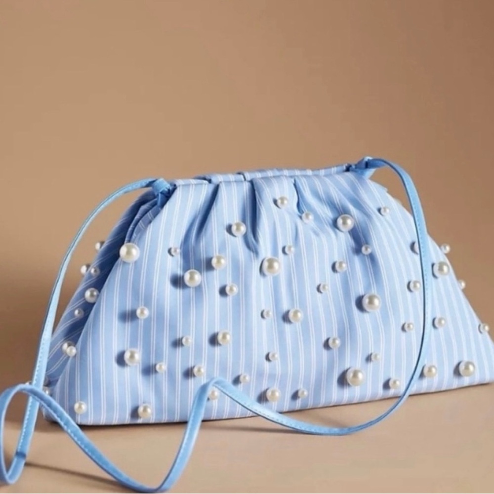 Anthropology The Oversized Frankie Clutch: Poplin Edition